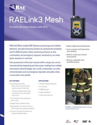 Datasheet RAELink3 Mesh Portable Wireless Modem With GPS