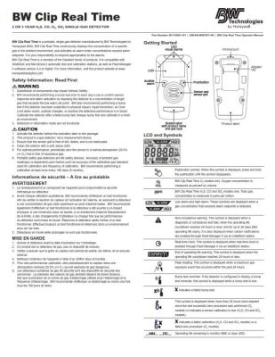 Honeywell BW Clip Series Real Time Operators Manual