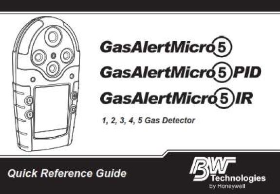 Honeywell BW GasAlertMicro 5 Series Quick Reference Guide