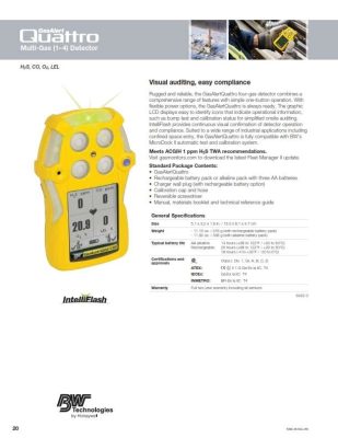 Honeywell BW GasAlertQuattro Order Info (1)