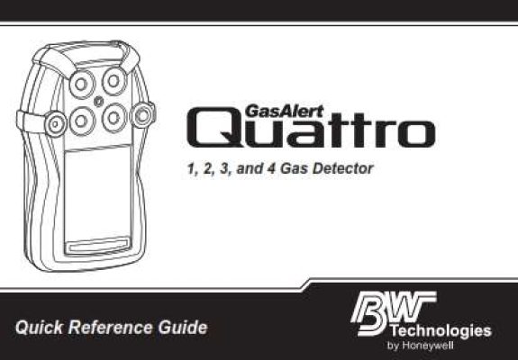 Honeywell BW GasAlertQuattro Quick Reference Guide