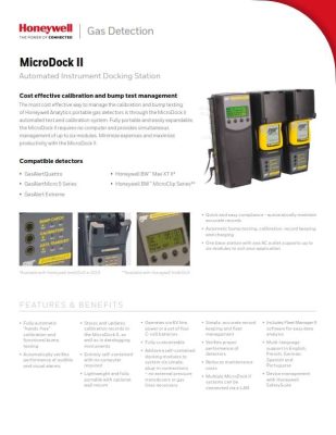 Honeywell BW MicroDock II Datasheet