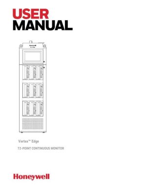 Honeywell Vertex Edge Toxic Gas Monitoring System User Manuals