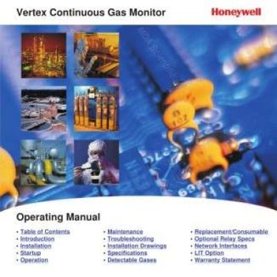 Honeywell Vertex Multi-Point Toxic Gas Monitoring System Operating Manual